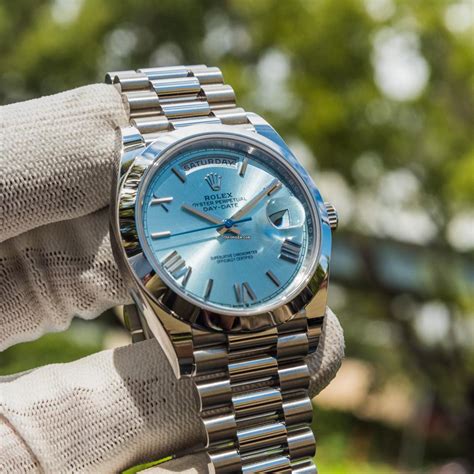 blue platinum rolex|rolex platinum day date price.